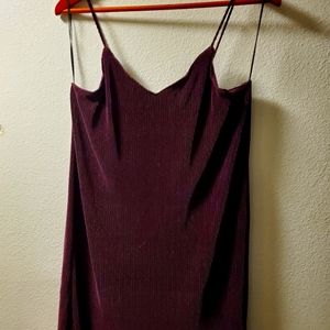 Bear dance purple spaghetti string dress